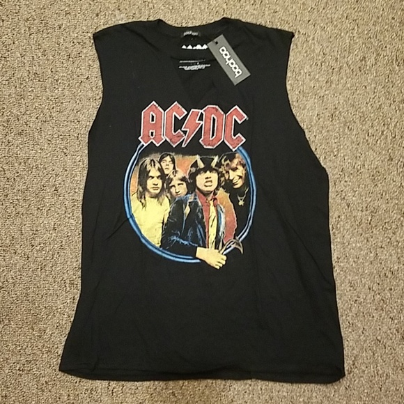 Boohoo Tops - AC/DC Boohoo Tank